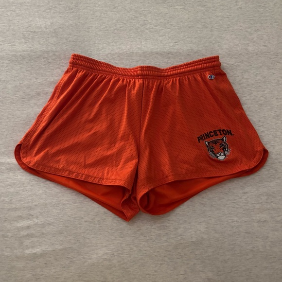 Orange Princeton Champion Athletic Shorts - Picture 1 of 4